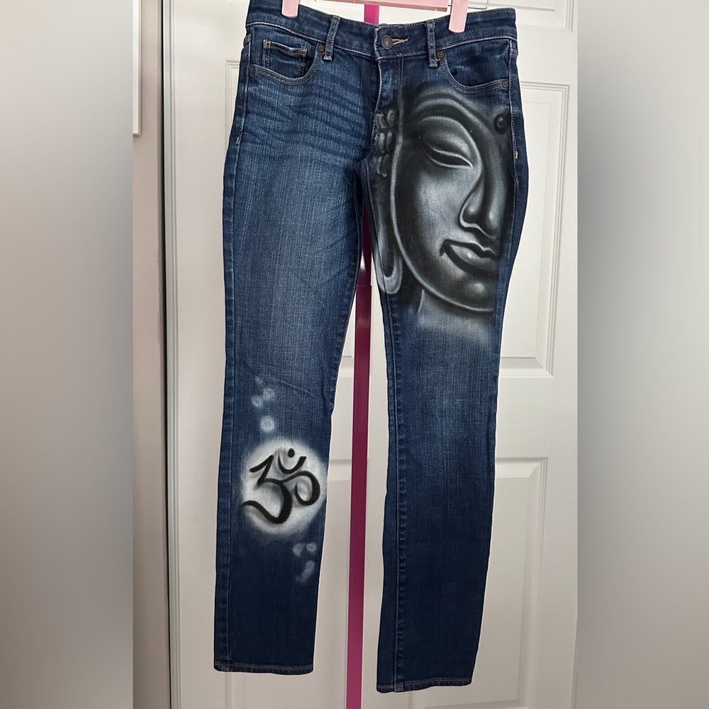 Abercrombie & Fitch Hand Painted Jeans